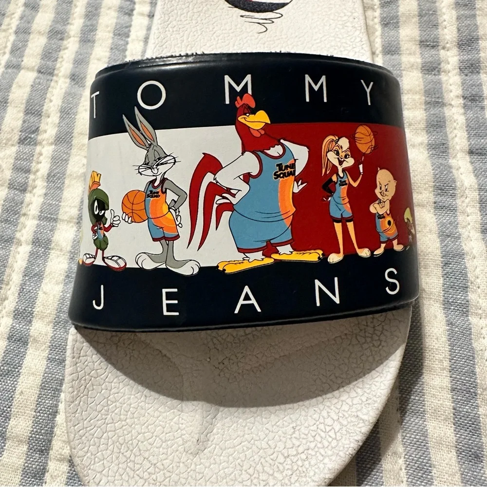 Tommy Jeans A New‎ Legazy Cast Slide Boys Shoes Size 1 Used